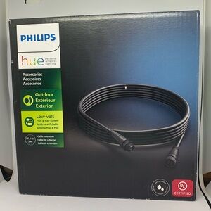 Philips Hue Low voltage Extension Cable for Calla and Lily Outdoor lights, 16ft